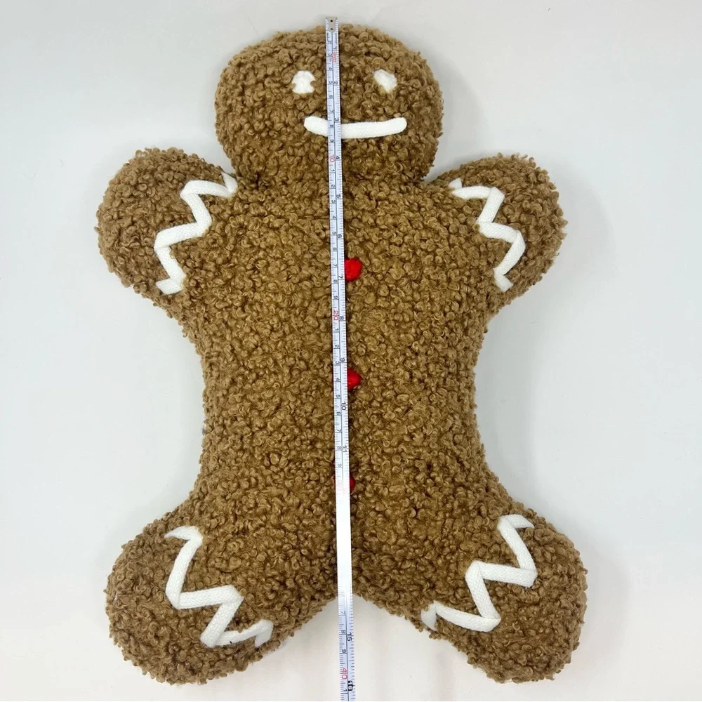 Pottery Barn Mr. Spice Gingerbread Pillow Christmas Holiday Decorative